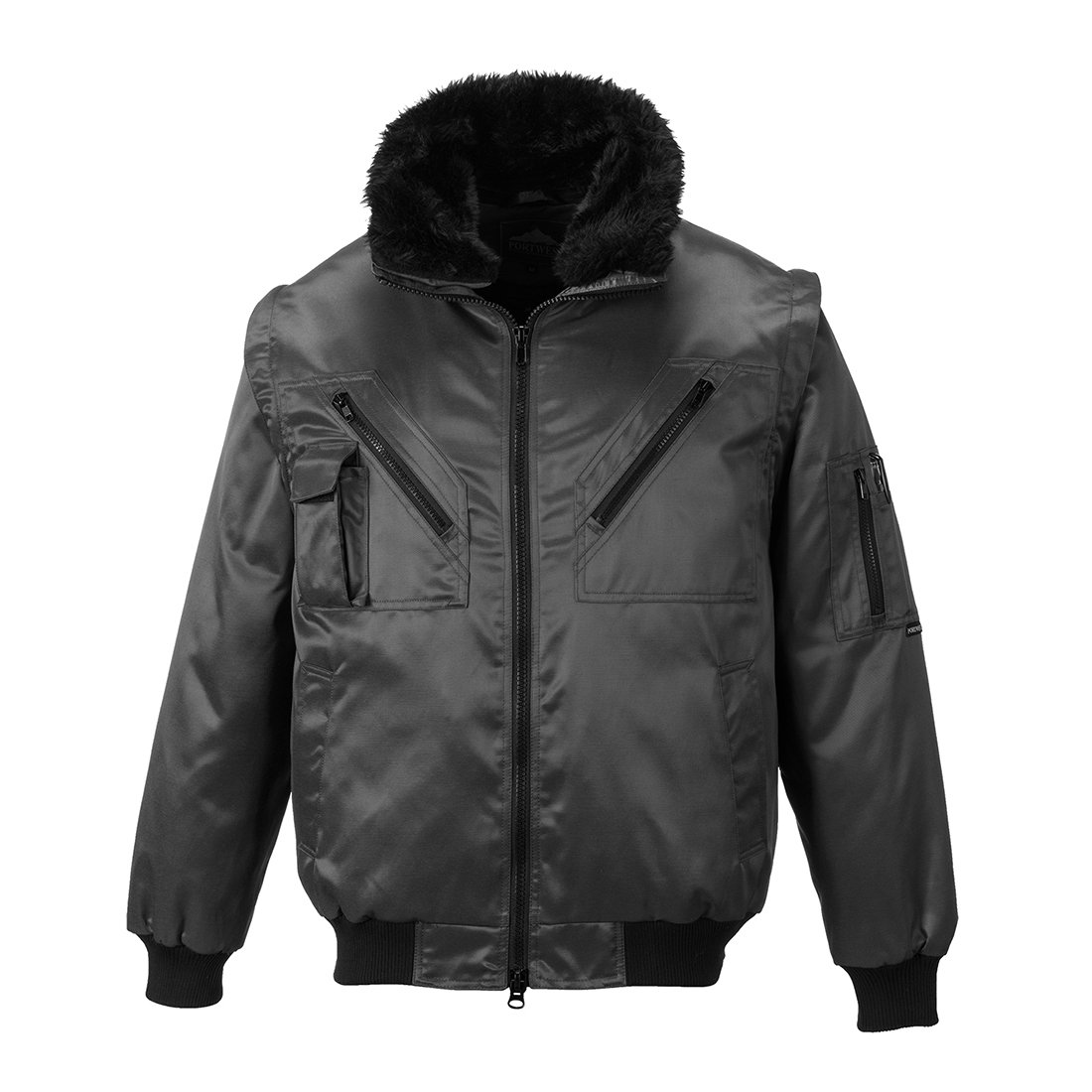 Kurtka typu Pilot. PORTWEST [PJ10] Czarny 3XL