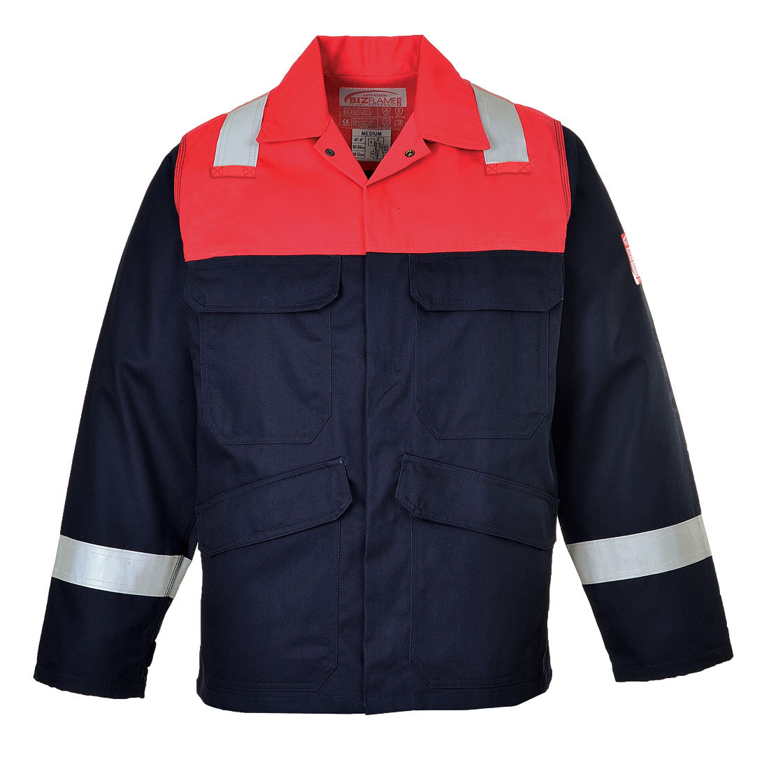 Portwest portwest fr55  kurtka bizflame Plus, xxl, morski FR55NARXXL