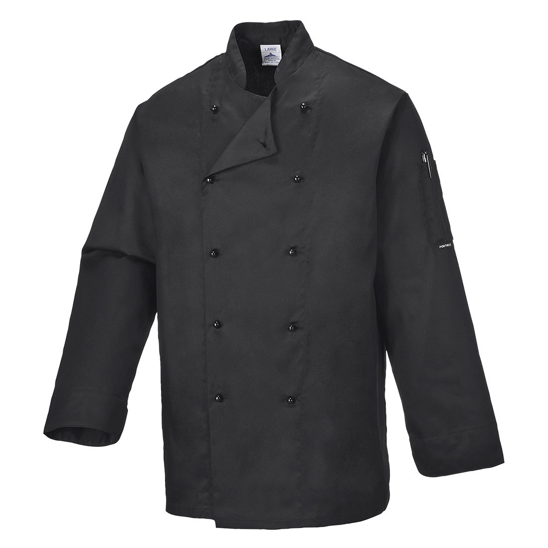 Bluza kucharska Somerset PORTWEST Czarny M DAMSKIE