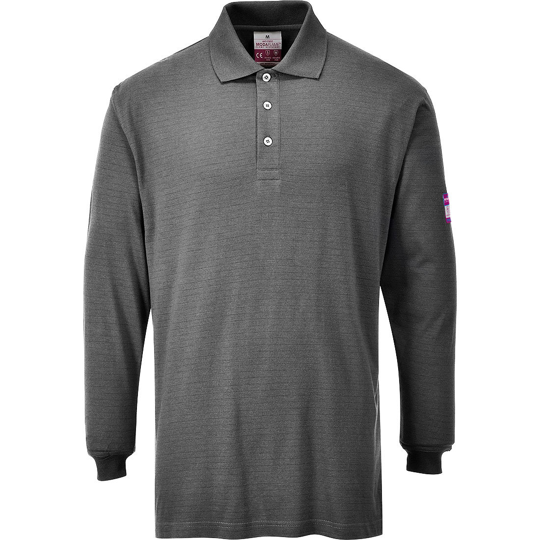 Koszulka Polo z długim rękawem PORTWEST Szary 3XL