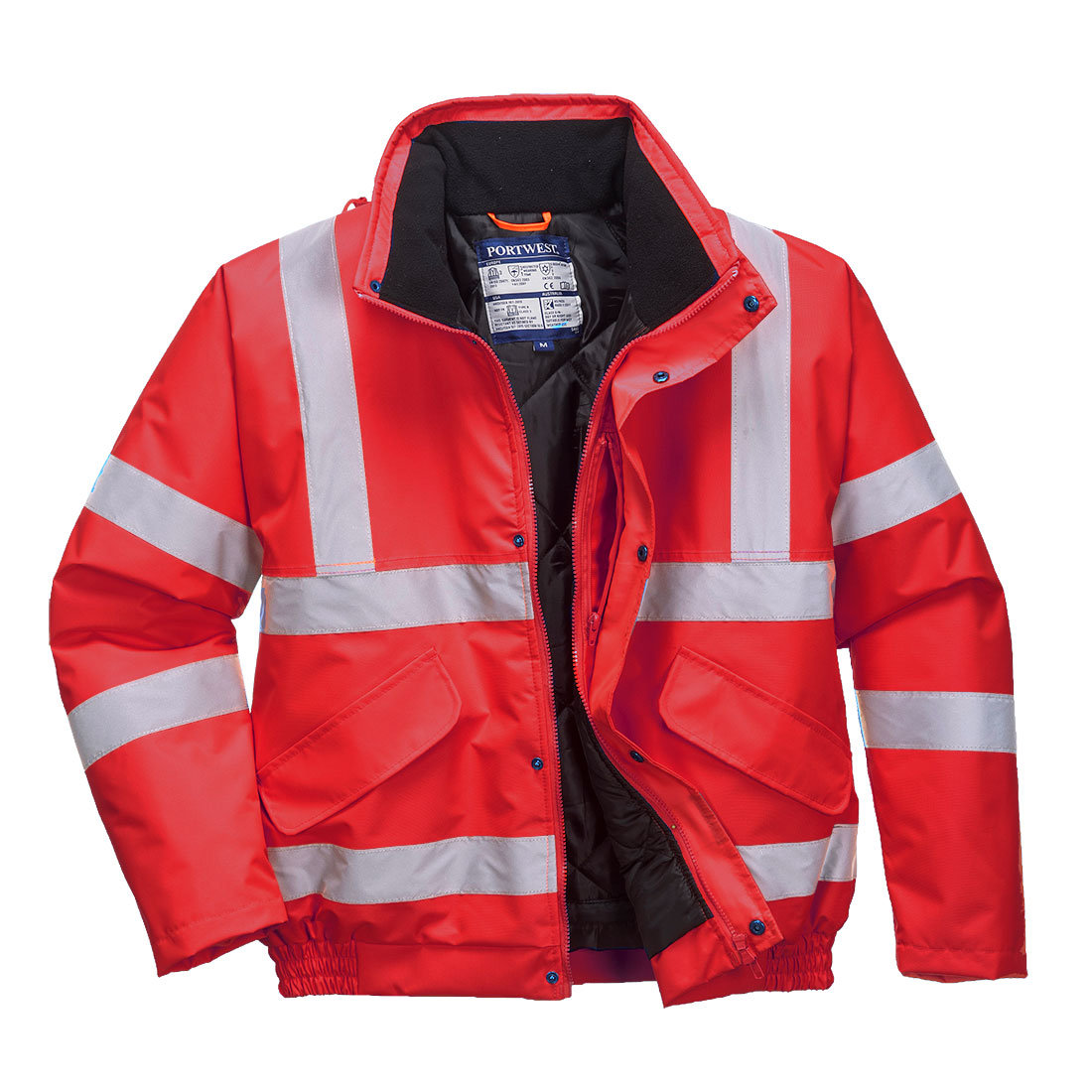 Kurtka ostrzegawcza Bomber PORTWEST Czerwony 3XL