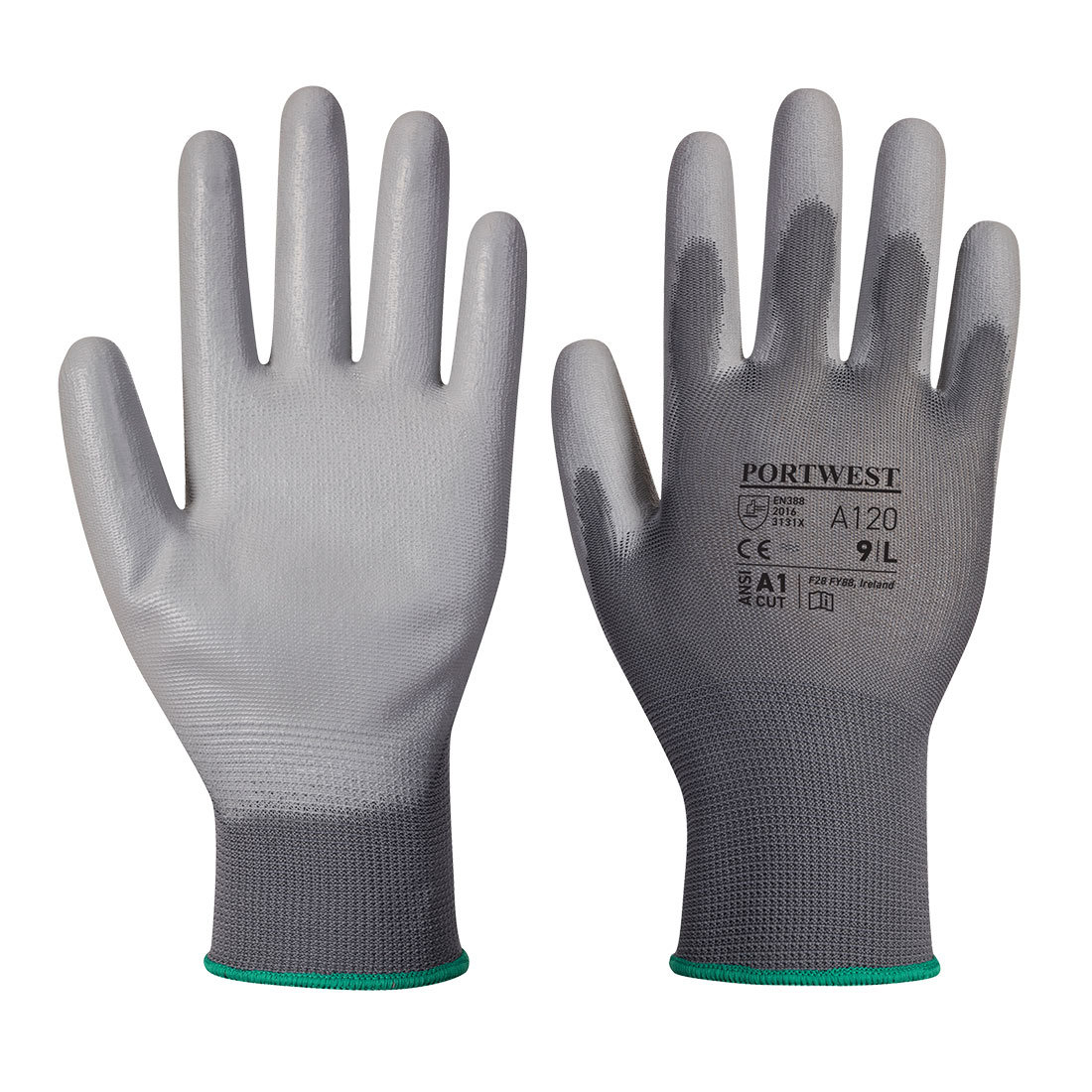 Rękawica powlekana PU PORTWEST [A120] Szary XS