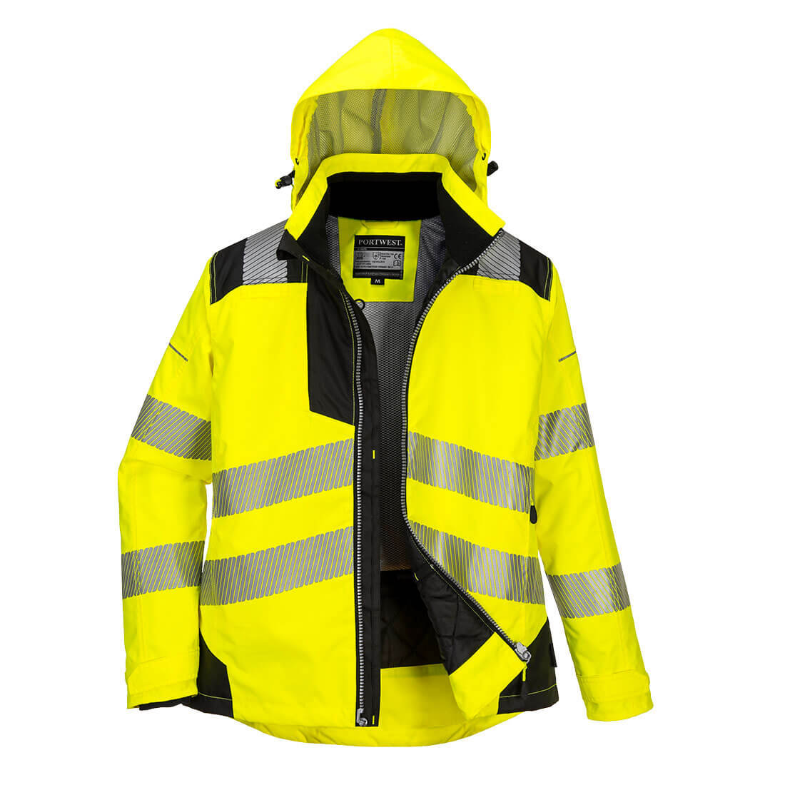 Kurtka zimowa damska PW3 PORTWEST Czarny Żółty XL