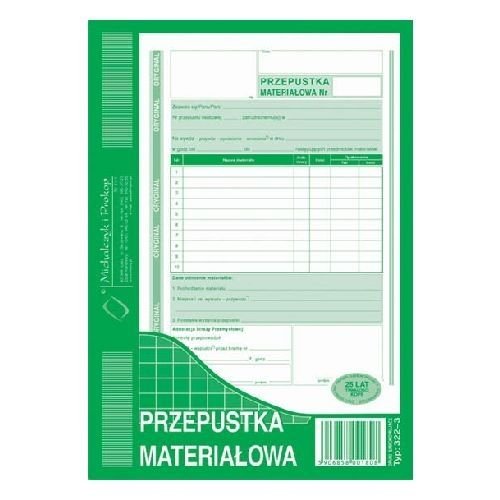Michalczyk&Prokop PRZEPUSTKA MATERIALOWA 322-3
