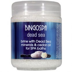 BingoSpa Solanka z minerałami z Morza Martwego z olejkiem cedrowym i olejkiem z baobabu do kąpieli SPA - BingoSpa Brine With Dead Sea Minerals For SPA Baths With Cedar And Baobab Seed Oil