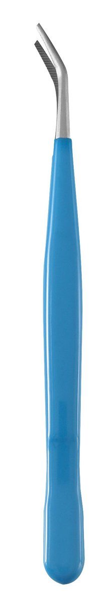 Pęseta z wygodnym, miękkim uchwytem