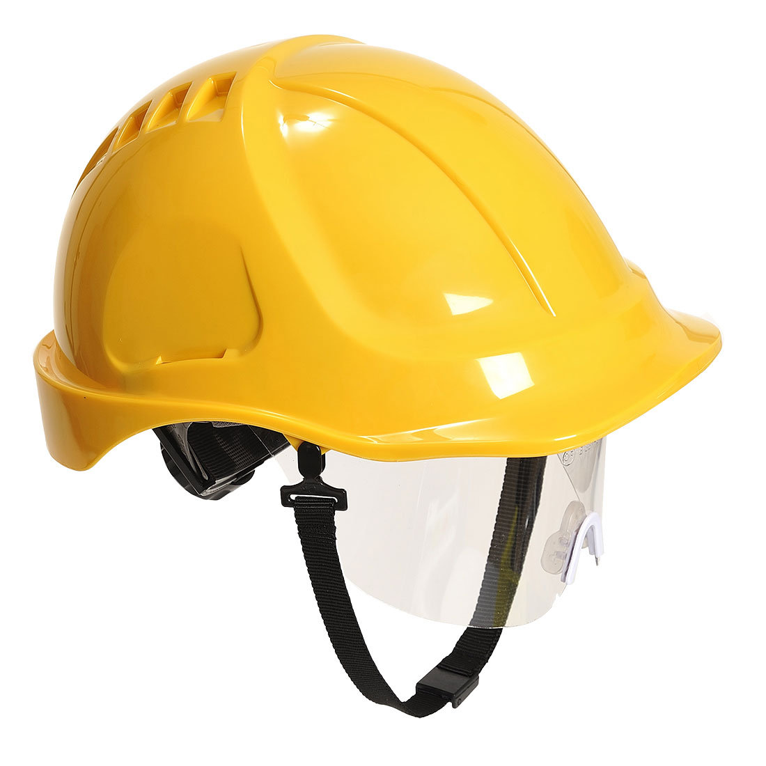 Hełm Endurance Plus z wizjerką PORTWEST Żółty