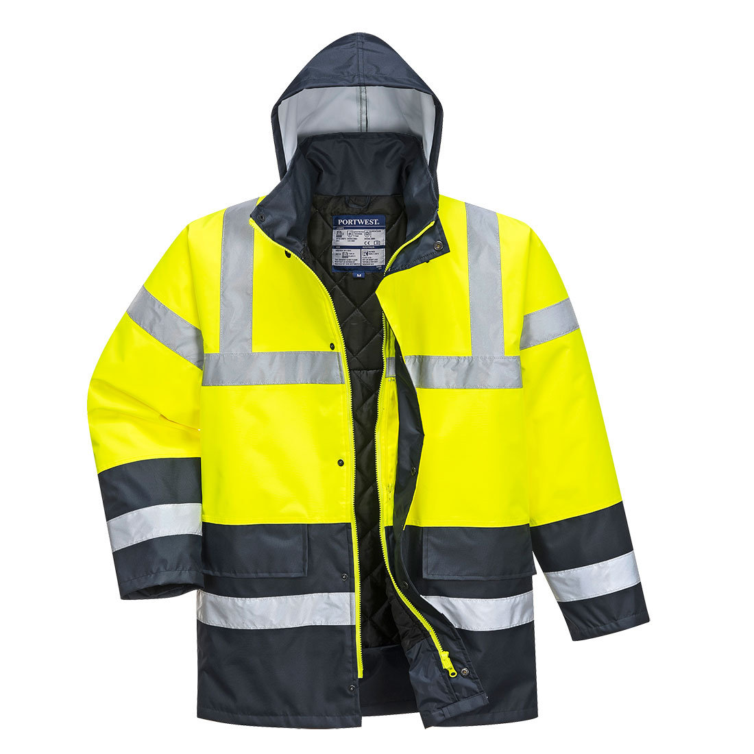 Portwest portwest s466 kontrastu ruchu drogowego-kurtka, large, żółty S466YERL
