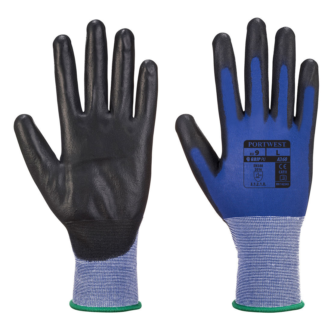 Rękawica Senti-Flex PORTWEST Czarny Niebieski 2XL