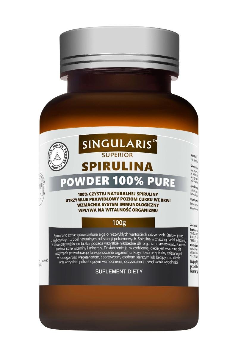 ACTIVEPHARM LABS SP. Z O.O. SP.K. Singularis Spirulina Powder 100% Pure - 100% czystej naturalnej spiruliny w proszku 100g 3280121