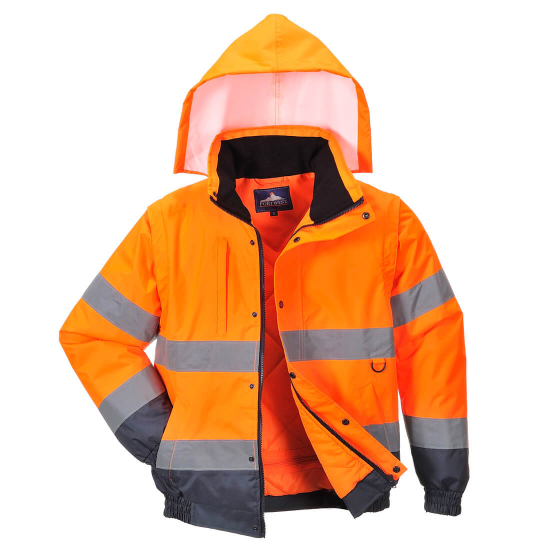 Kurtka ostrzegawcza 2w1 PORTWEST Pomarańcz 3XL