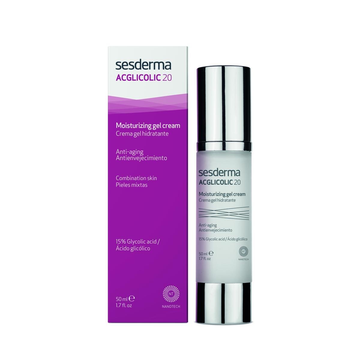 SesDerma Acglicolic 20 Krem / Żel nawilżający 50 ml