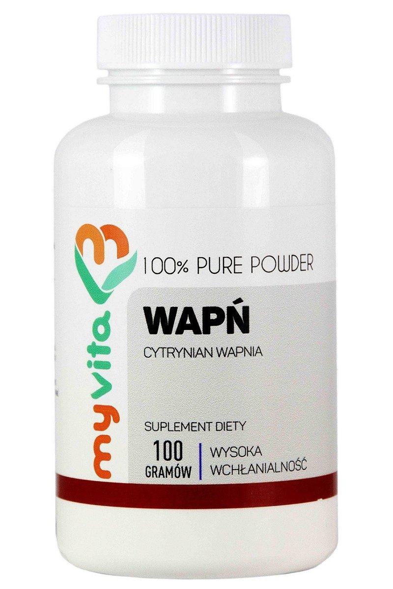 MYVITA MyVita Wapń w proszku 100g (cytrynian wapnia) 21PRNWAPP1