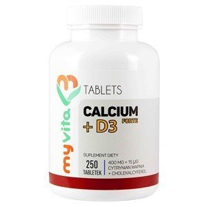 MyVita PRONESS Calcium + D3 Forte x 250 tabl