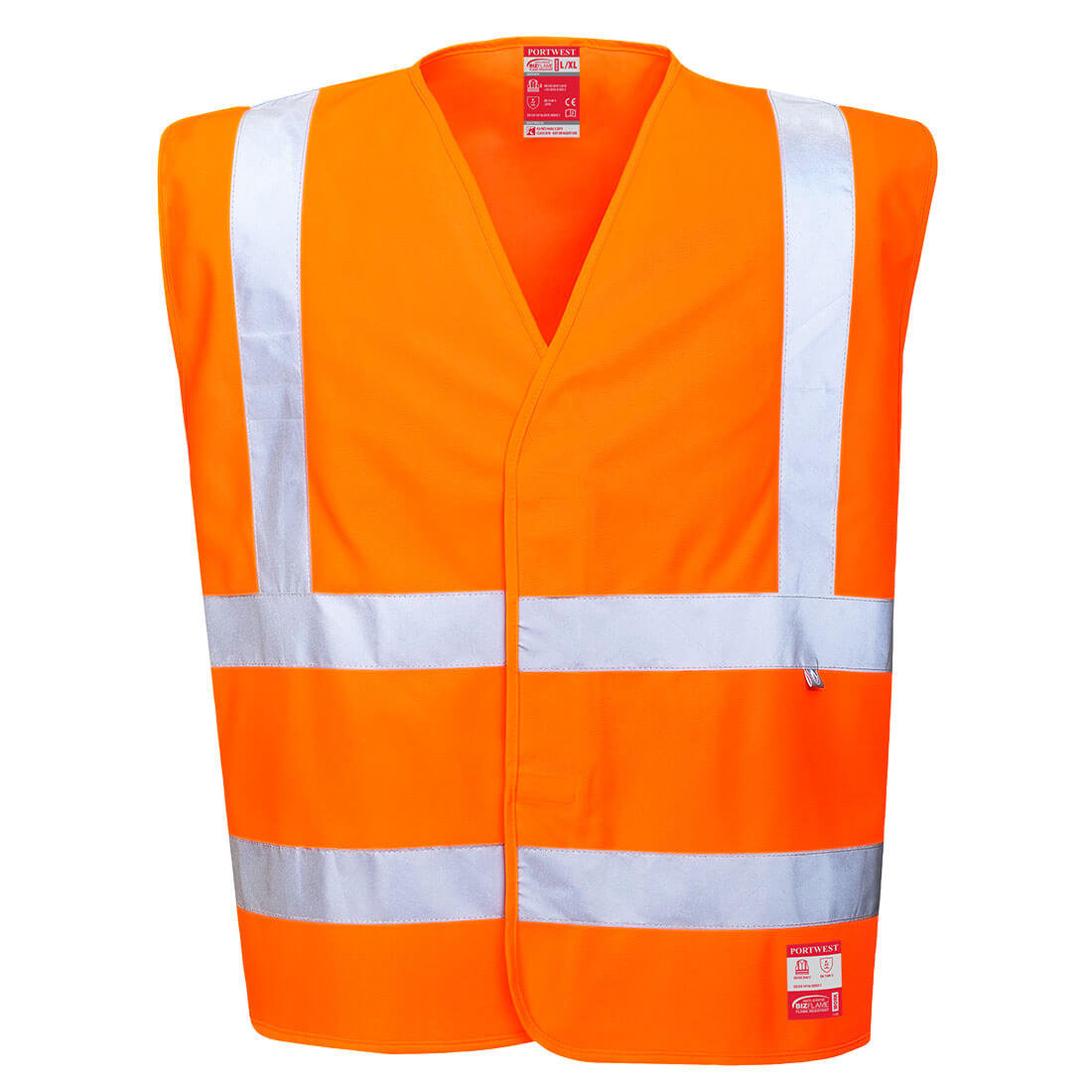 Kamizelka ostrzegawcza trudnopalna antystat L-XL