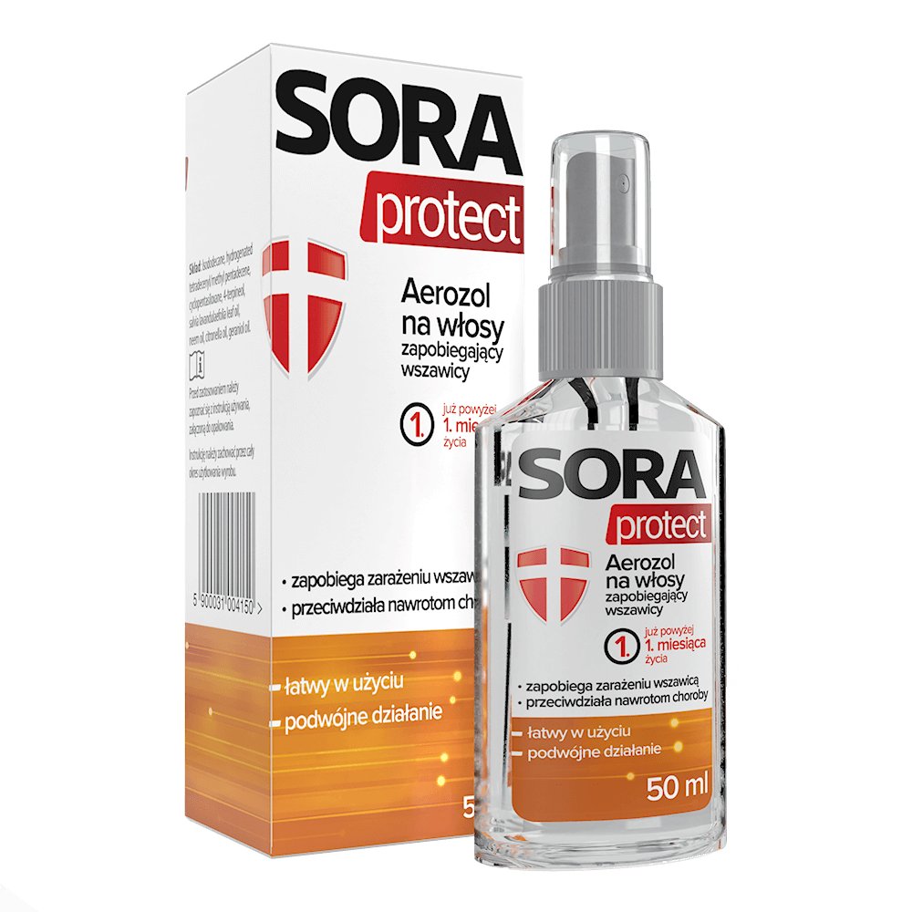 SCAN-ANIDA Sora Protect Aerozol na włosy zapobiegający wszawicy 50 ml 9084009