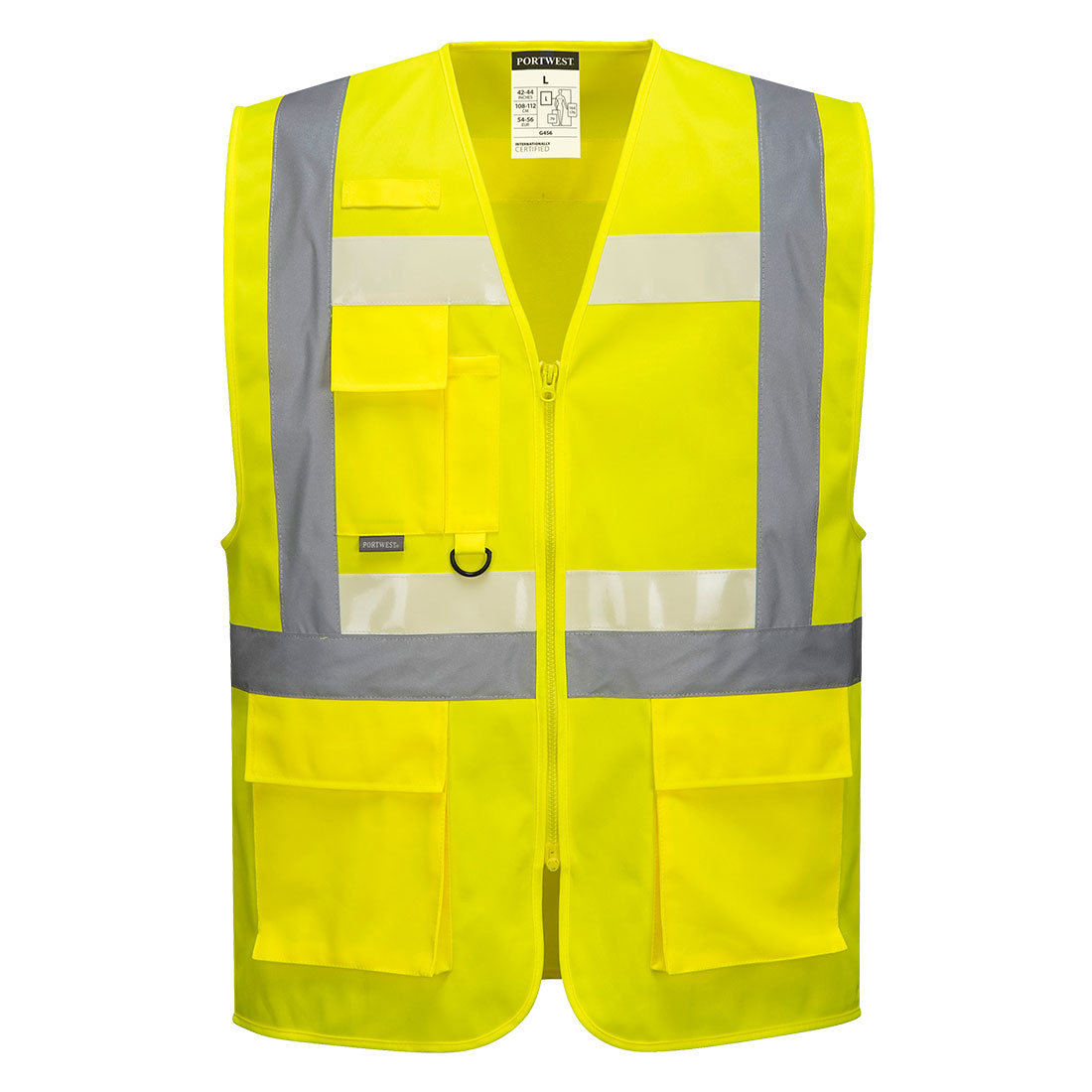 Kamizelka Glowtex z zamkiem Ezee Żółty 5XL