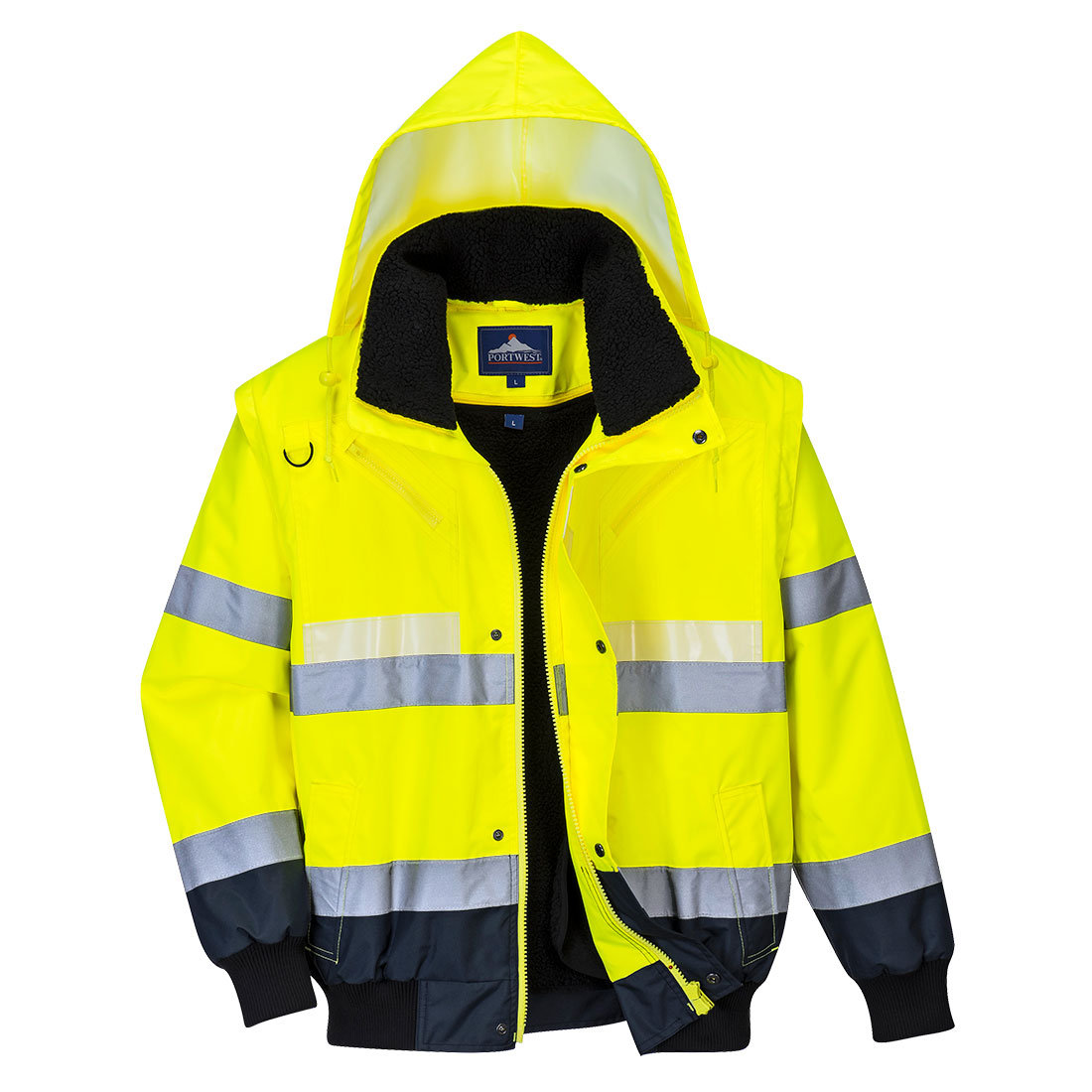 Kurtka Glowtex 3 w 1 PORTWEST Żółty Granat L