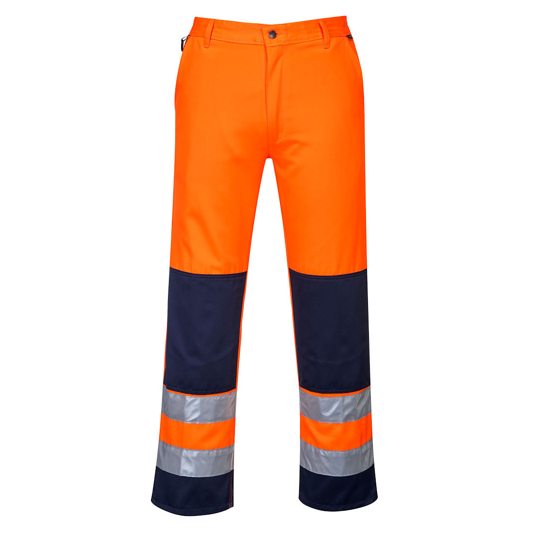 Portwest TX71 Seville - ostrzegawcze spodnie ochronne do pasa, 7 kieszeni - 2 kolory - S-2XL.