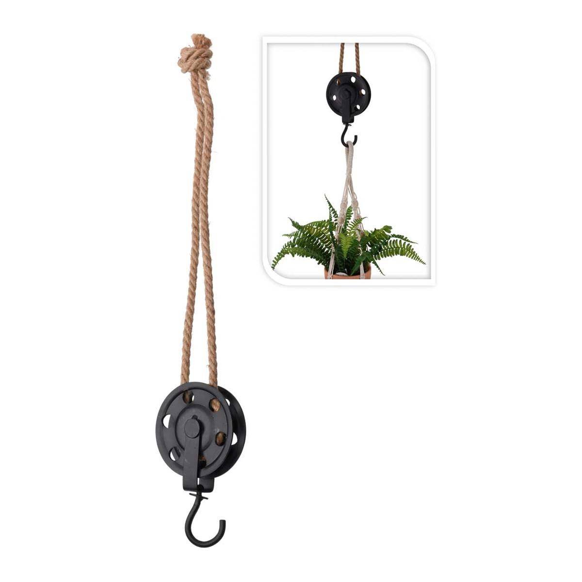 Home Styling Collection Uchwyt WIESZAK z hakiem na sznurze sznurku LOFT na doniczkę roślinę 831302