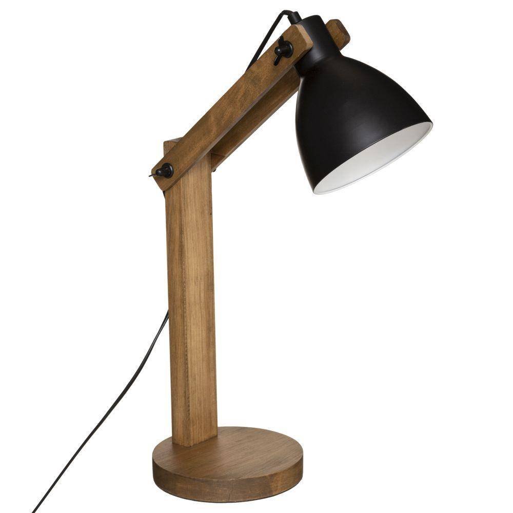 Atmosphera Lampa stojąca CUBA wys 56 cm drewniana 178929