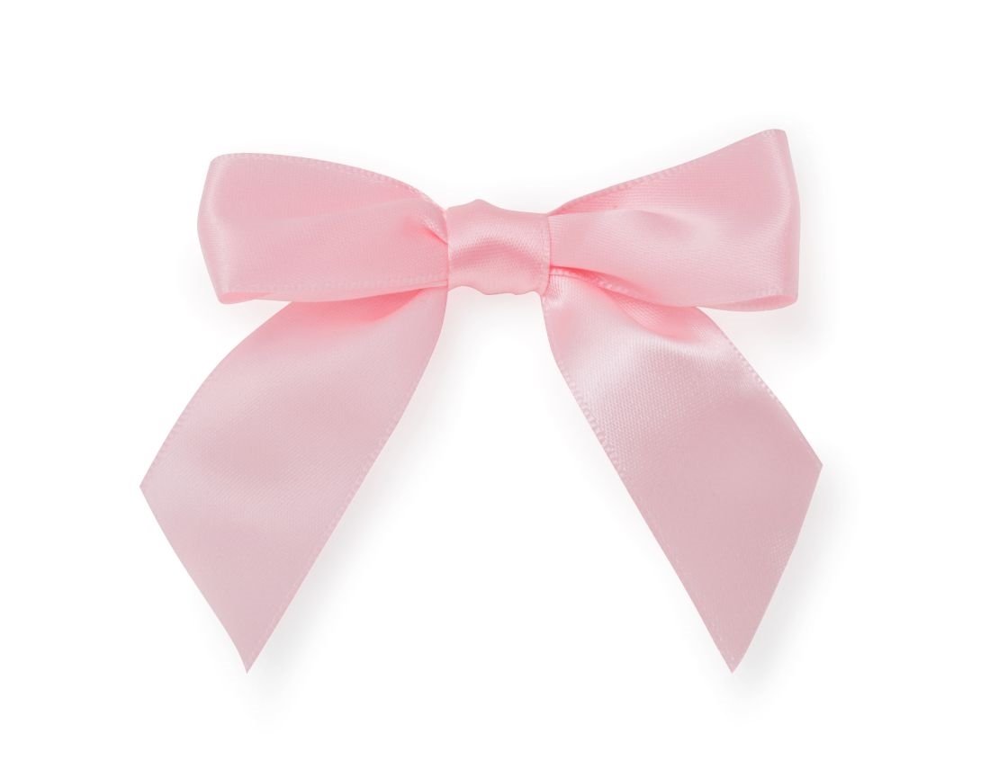 Kokarda satynowa 25mm - różowa - 10szt