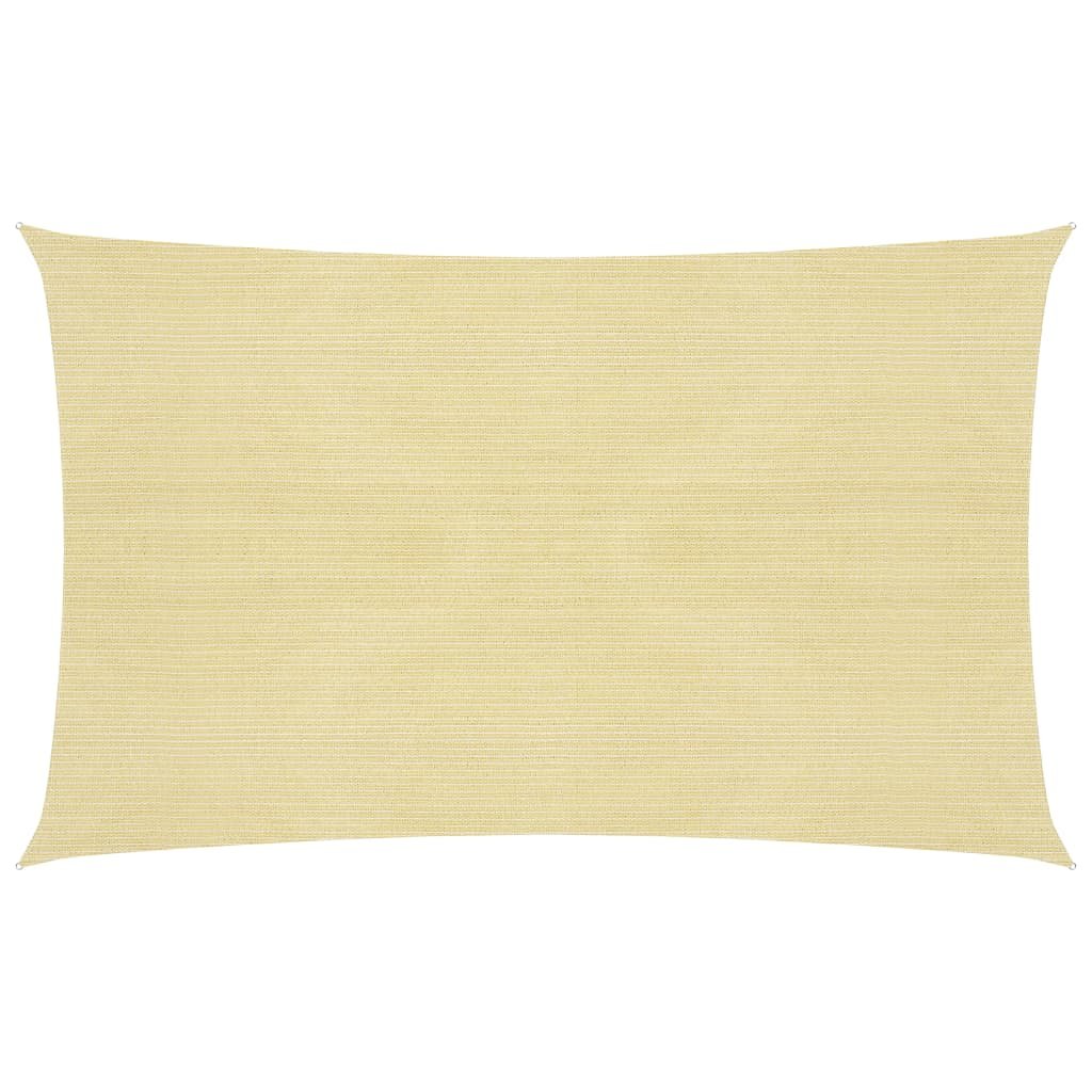 vidaXL Żagiel przeciwsłoneczny, 160 g/m, beżowy, 2x4,5 m, HDPE vidaXL