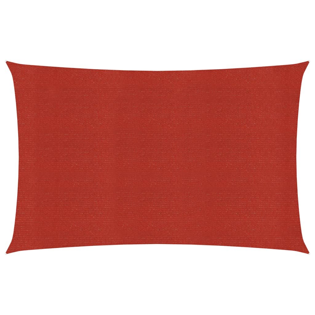 vidaXL Żagiel przeciwsłoneczny, 160 g/m, czerwony, 3,5x4,5 m, HDPE vidaXL