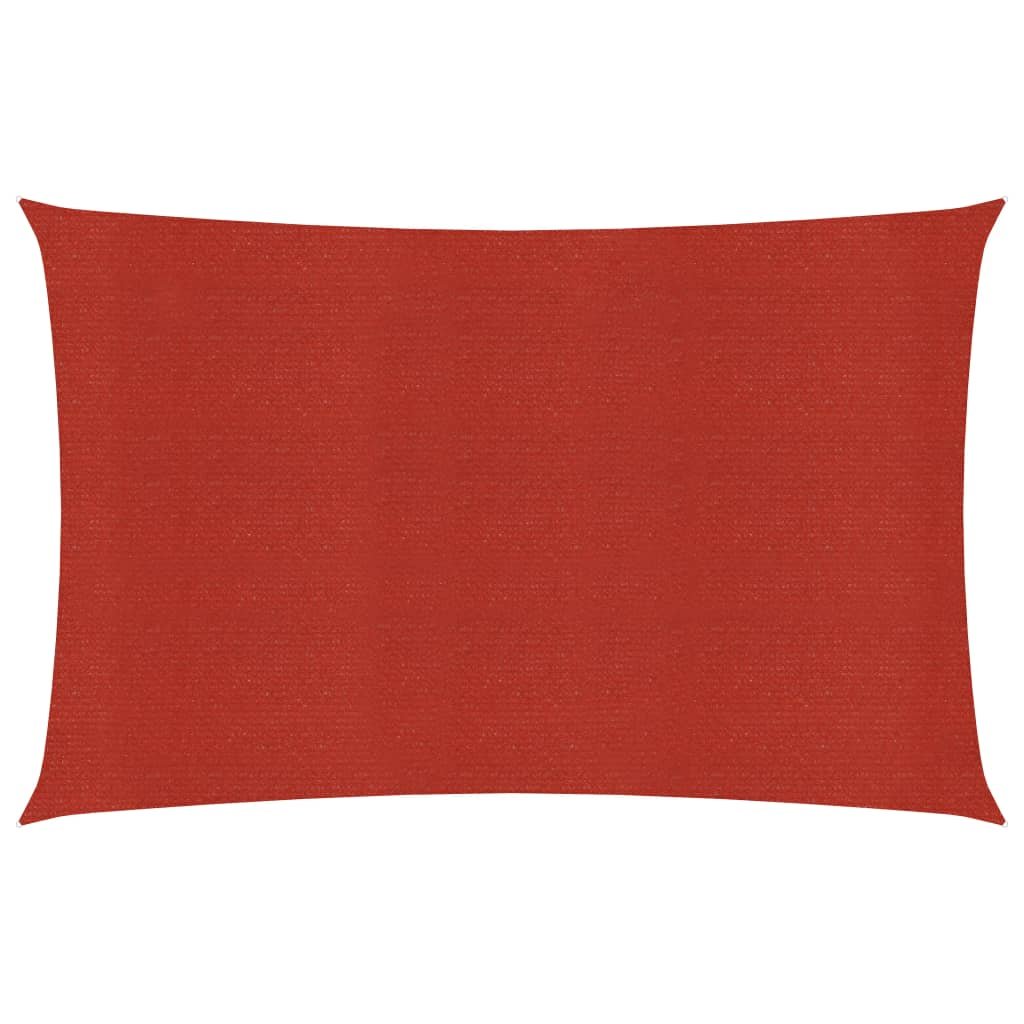 vidaXL Żagiel przeciwsłoneczny, 160 g/m, czerwony, 3,5x5 m, HDPE vidaXL