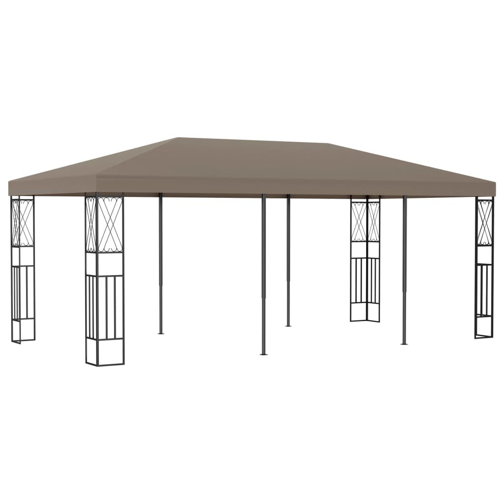 vidaXL Altana, 6 x 3 m, kolor taupe, tkanina