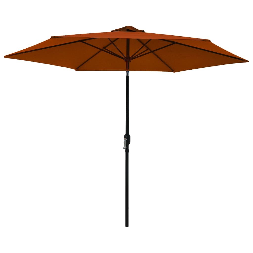 vidaXL Parasol ogrodowy na metalowym słupku, terakotowy, 300 cm vidaXL