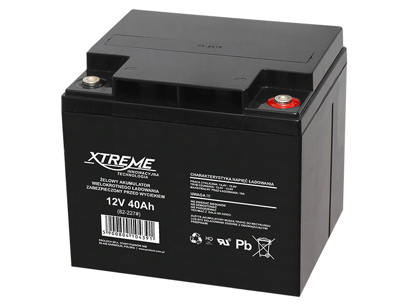Xtreme Akumulator żelowy 12V 40Ah 82-227#