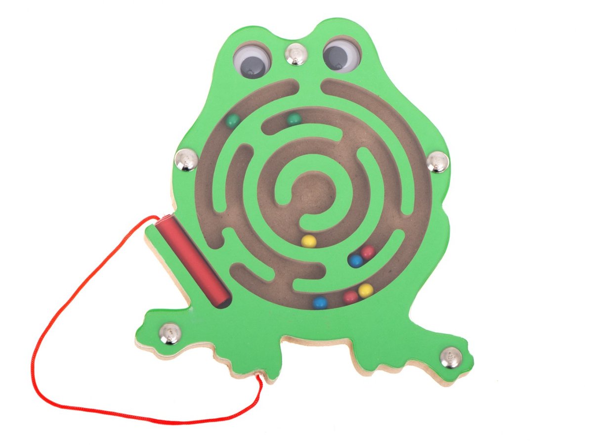 Ikonka Labirynt magnetyczny kuleczki żaba
