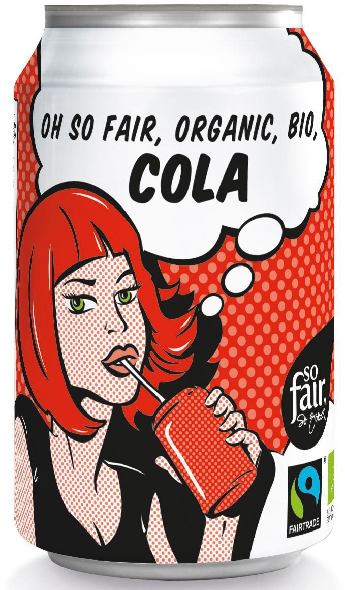 Oxfam Fair Trade COLA BIO 330 ml (PUSZKA)
