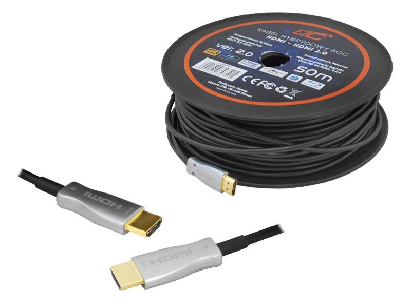 Kabel HDMI LTC ETHERNET, pozłacane końcówki 4K, 50 m
