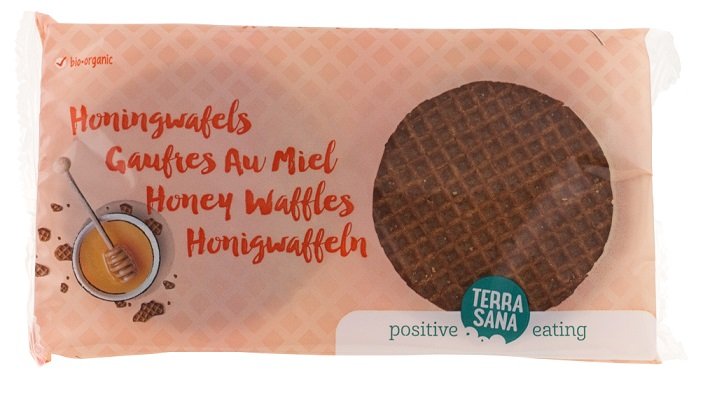 Terrasana (ml. kokos, masła orz., syr. klon. inne) WAFLE MIODOWE BIO 175 g - TER