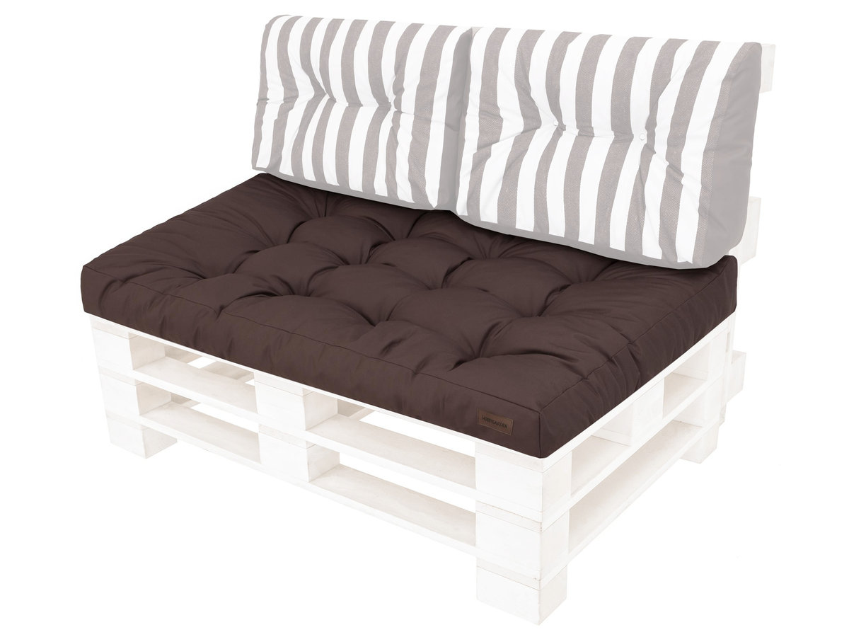 Poduszka siedzisko na meble z palet, Leo, Brąz, 120x80 cm