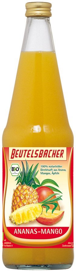 BEUTELSBACHER SOK ANANAS-MANGO BIO 700 ml - BEUTELSBACHER