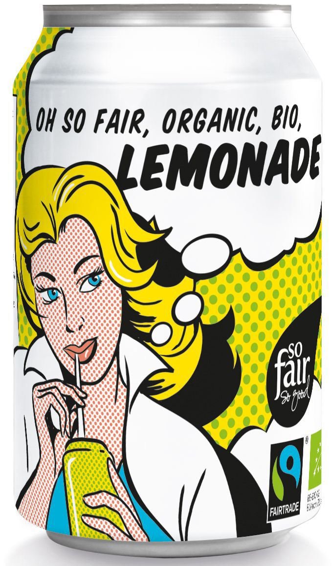 OXFAM FAIR TRADE (FT) (kawy i inne produkty FT) Lemoniada fair trade bio 330 ml puszka - oxfam BP-5400164115049