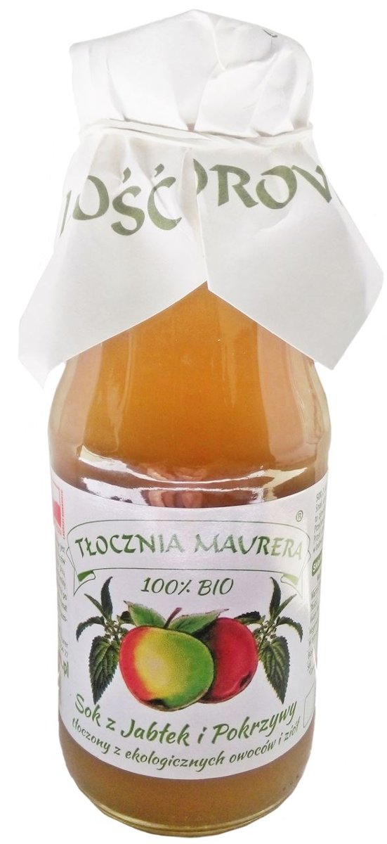 TŁOCZNIA MAURERA SOK JABŁKOWY Z POKRZYWĄ BIO 300 ml - TŁOCZNIA MAURERA