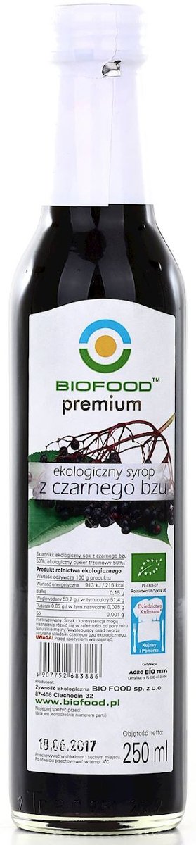 Bio Food SYROP Z CZARNEGO BZU BIO 250 ml