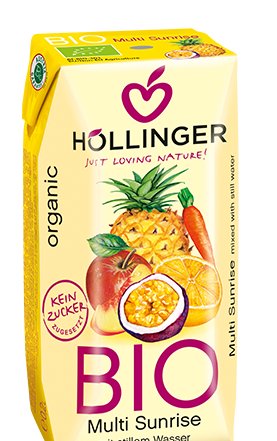 Bio HÖLLINGER NAPÓJ WIELOOWOCOWY Z SOKIEM Z MARCHWI SUNRISE 200 ml - HOLLINGER