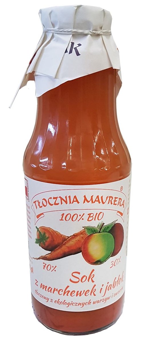 TŁOCZNIA MAURERA Sok marchewkowy z jabłkiem BIO - Tłocznia Maurera - 700ml BP-5906881861127