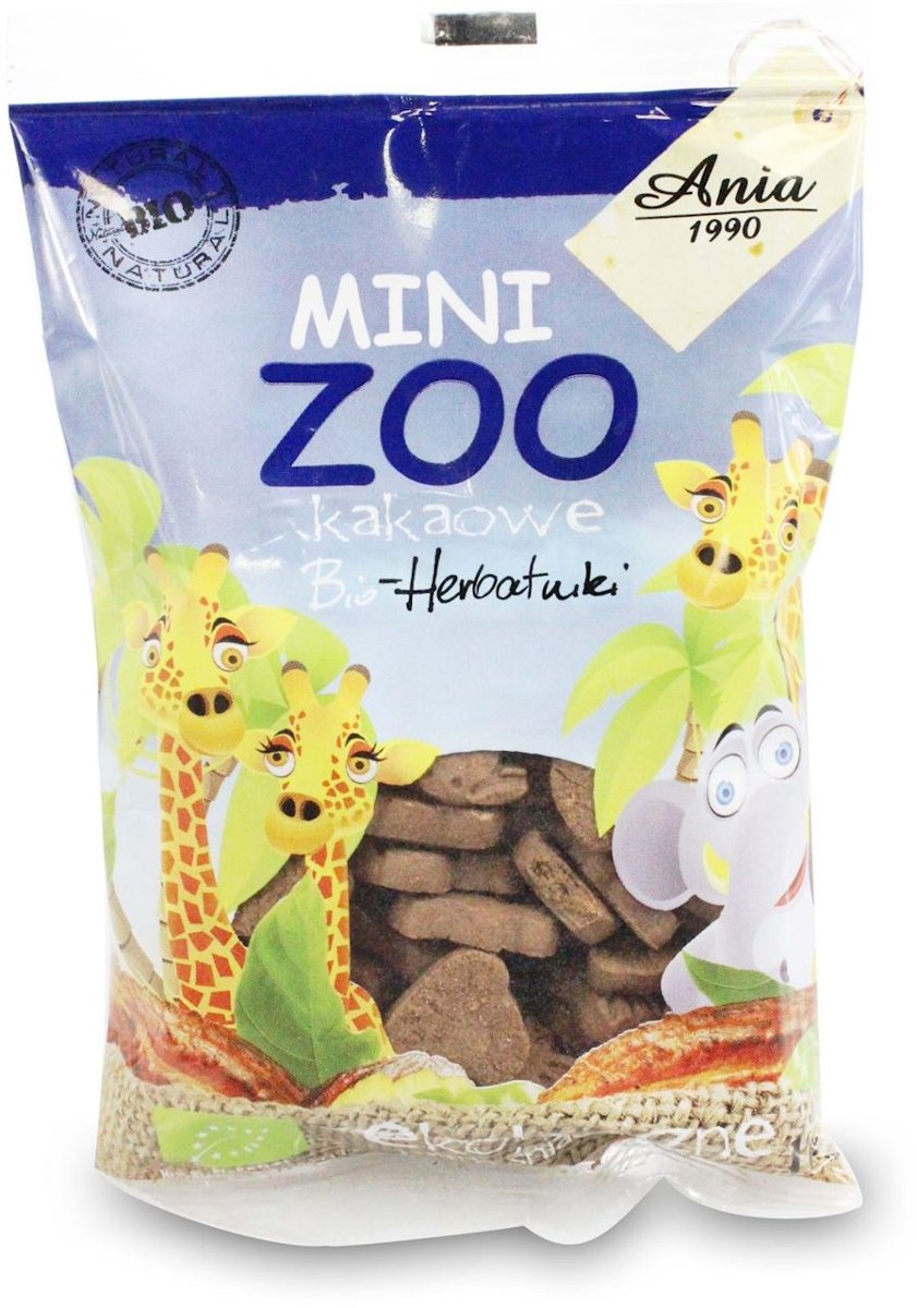 Bio Ania Ciasteczka Kakaowe Mini Zoo Bio 100g