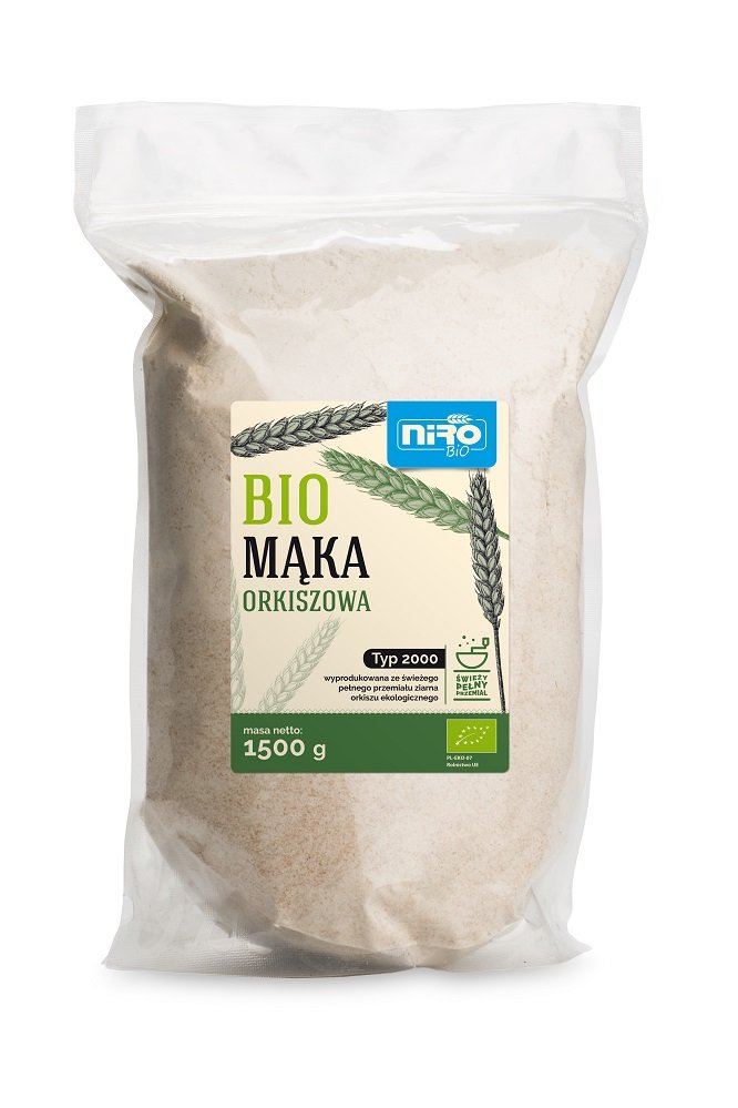 Niro (makarony orkiszowe) MĄKA ORKISZOWA TYP 2000 BIO 1,5 kg - BP-5908259954431