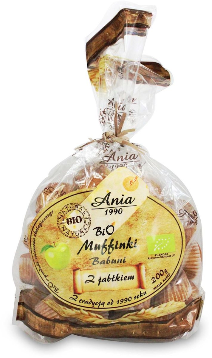 Bio Ania MUFFINKI BABUNI Z JABŁKIEM BIO 200 g