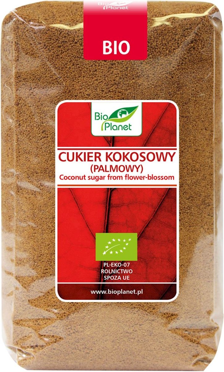 Bio Planet SERIA CZERWONA CUKIER KOKOSOWY (PALMOWY) BIO 1 kg -