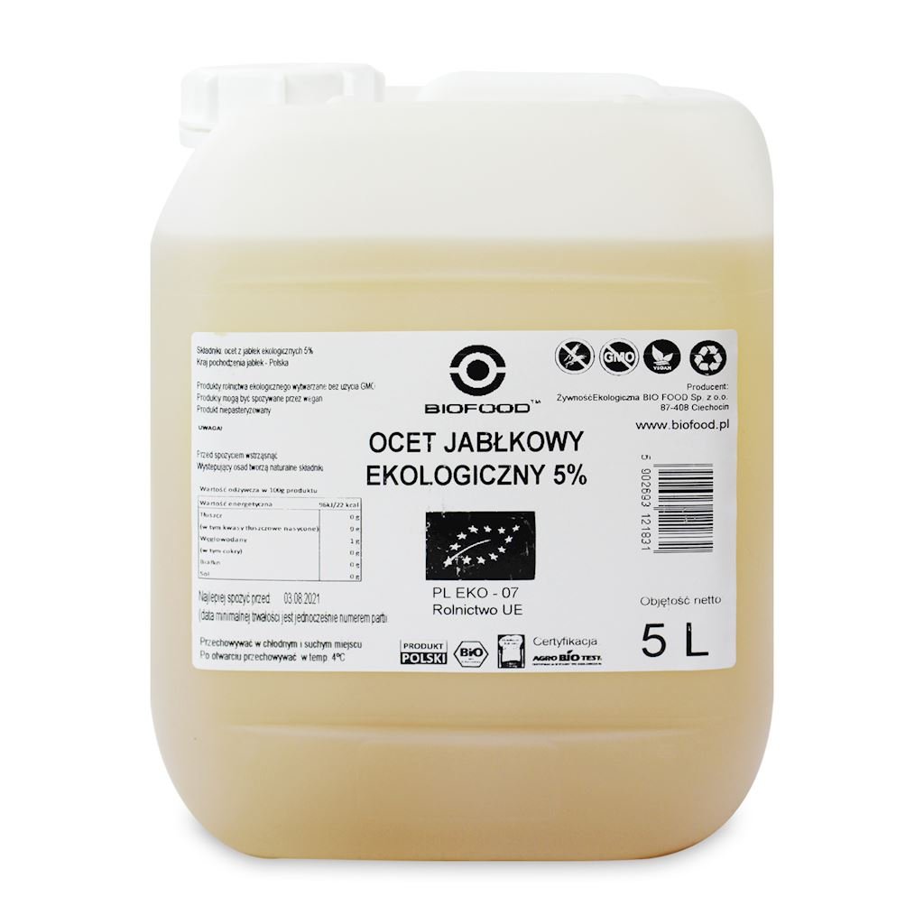 Bio Food HORECA OCET JABŁKOWY 5% BIO 5 L - HORECA