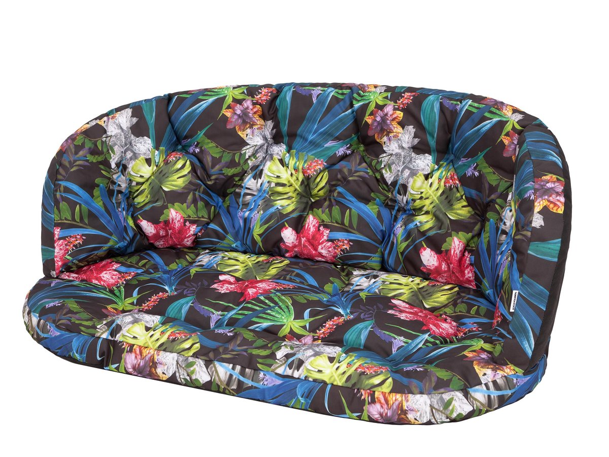 Poduszka na sofę ogrodową rattanową, Amanda Prestiż, Kolorowe Liście