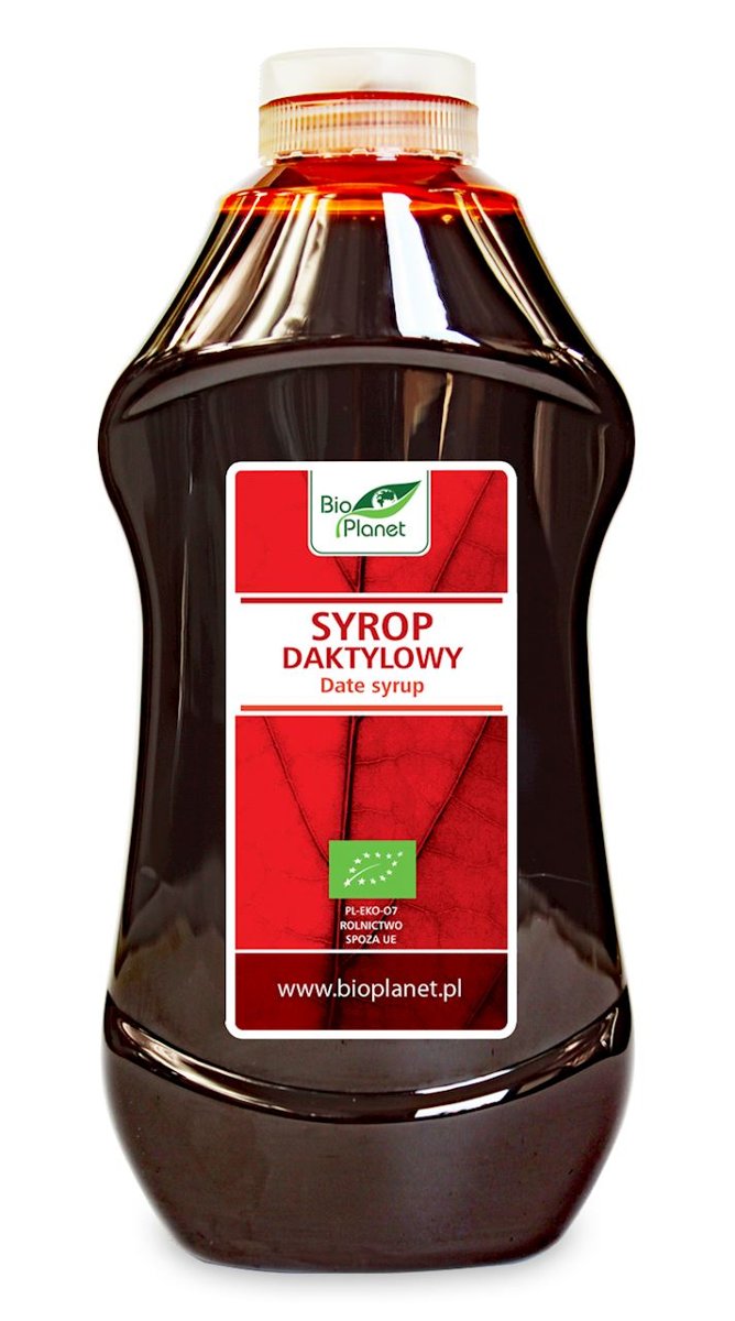 Bio Planet seria CZERWONA (cukry, syropy) SYROP DAKTYLOWY BIO 874 ml (1215 g) - BP-5902488066026